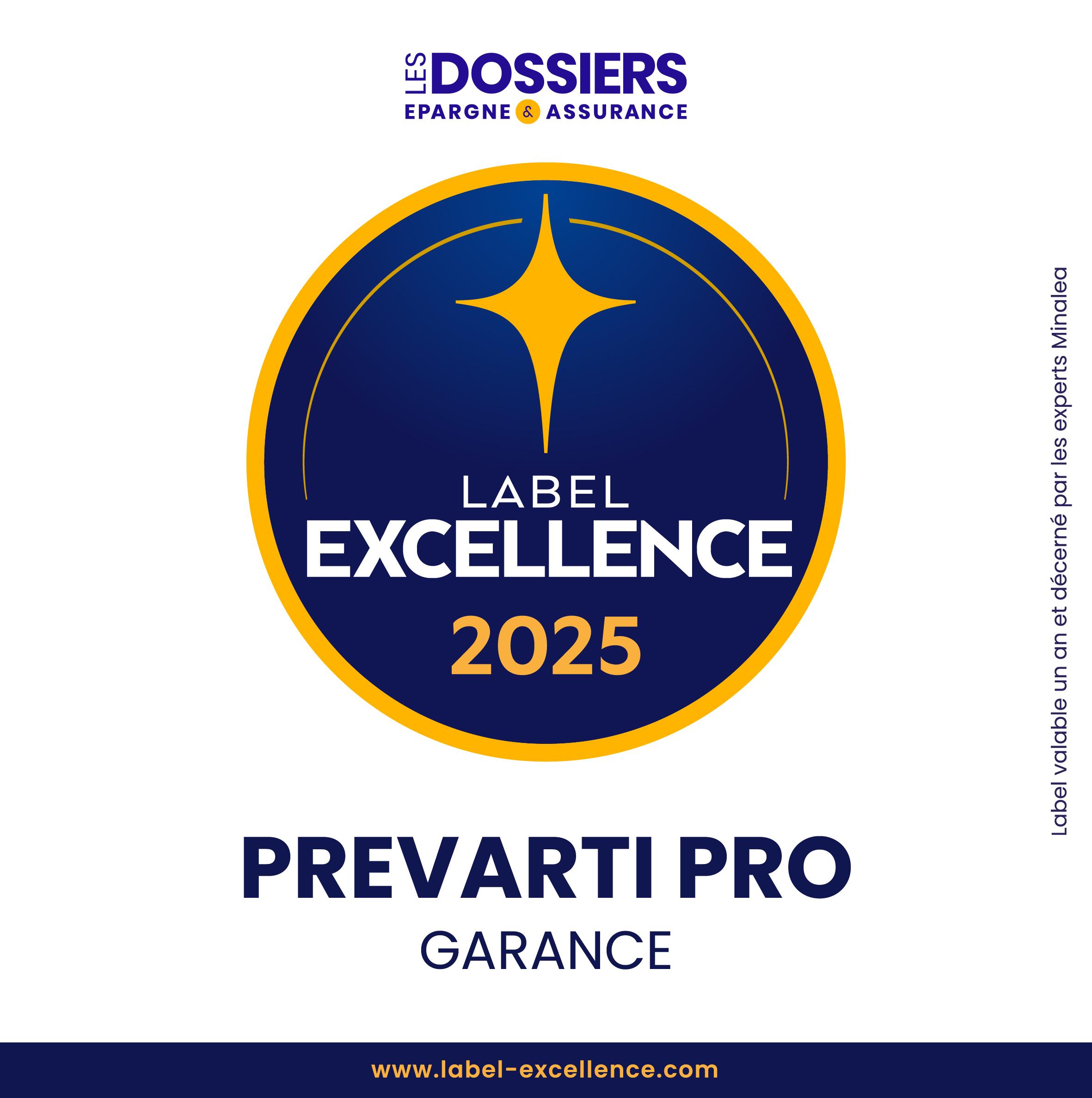 Prevarti Pro 2025 — Label Excellence Garance