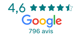 Avis Google Garance - Note 4,6 sur 796 avis.